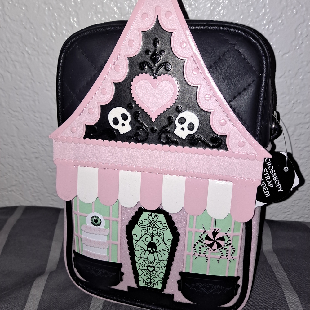Bath & Body Works Pink and Black Crossbody Bag